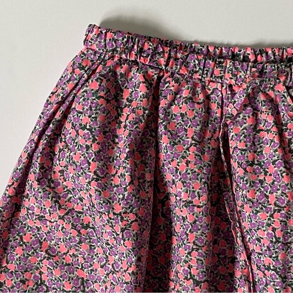 Crewcuts Skirt Floral Print Blue Size 10 Girls Pockets on each side Pink Purple - Picture 7 of 13
